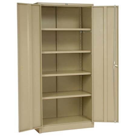 GLOBAL INDUSTRIAL Assembled Storage Cabinet, 36x18x78, Tan 603599TN